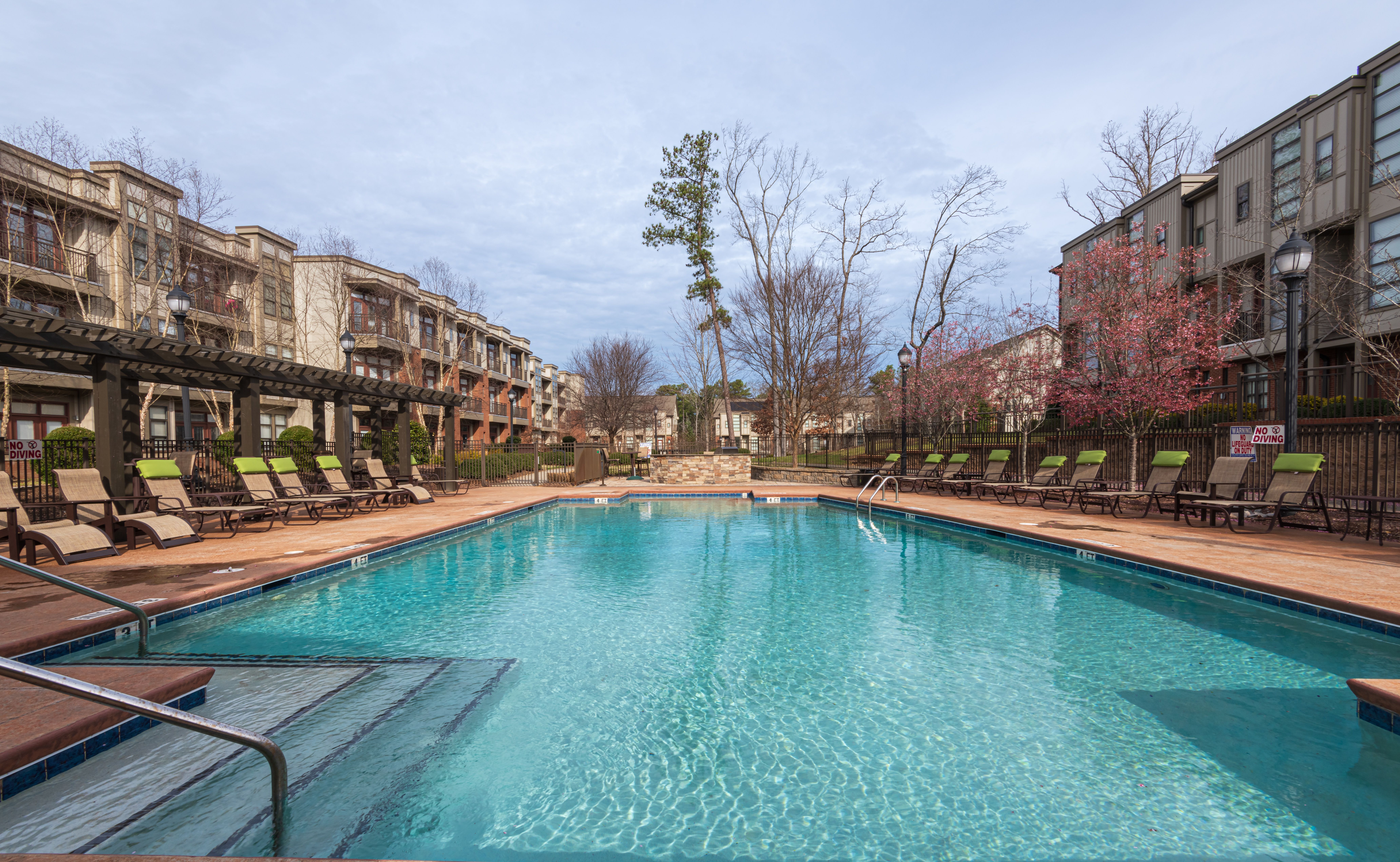 Chapel Hill north apartments resident fenced in dog park in wooded area 